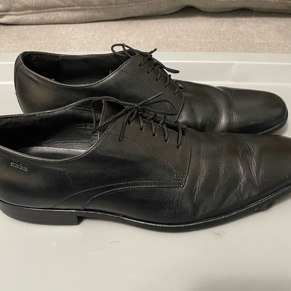 Hugo Boss, Mitano Oxford Black, Leather Upper and Lower Shoes. 9.5. - Picture 3 of 6
